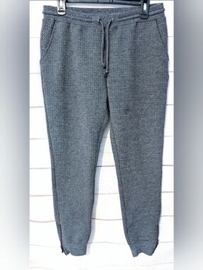 Guc Waffle Knit Joggers & Original by Nicole Miller Leggings 2pc Bundle Medium